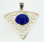 Ciondolo in Argento 925%° lavorazione a filo con centrale in Lapis